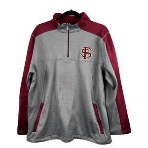 Gen 2 Mens Florida State Seminoles 1/4 Zip Pullover Long Sleeve Sweatshirt Sz L‎